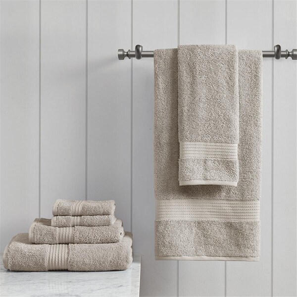 Madison Park Tan 100 Percent Cotton Towel Set, 6 Piece MP73-6629 - main
